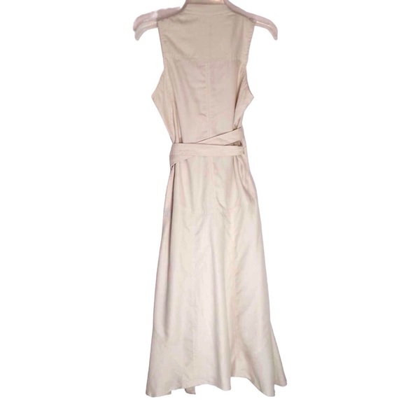 ISABEL MARANT ÉTOILE Banksia Lyocell Wrap Midi Dress In Ecru Size 4 - Picture 5 of 8